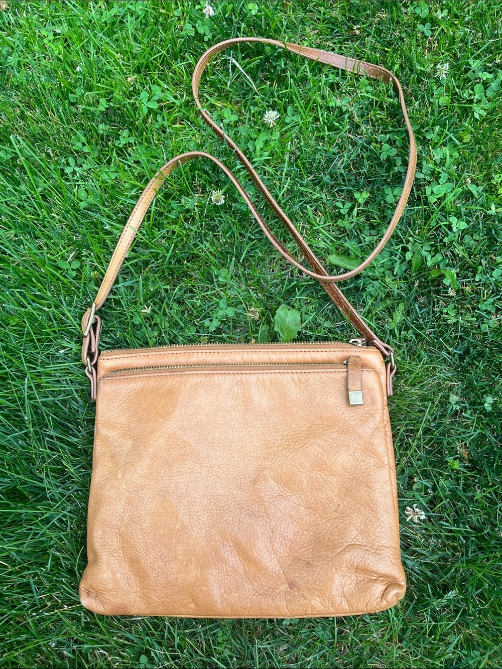 Margot Leather Crossbody Bag in Tan - Classic Women's Shoulder Bag